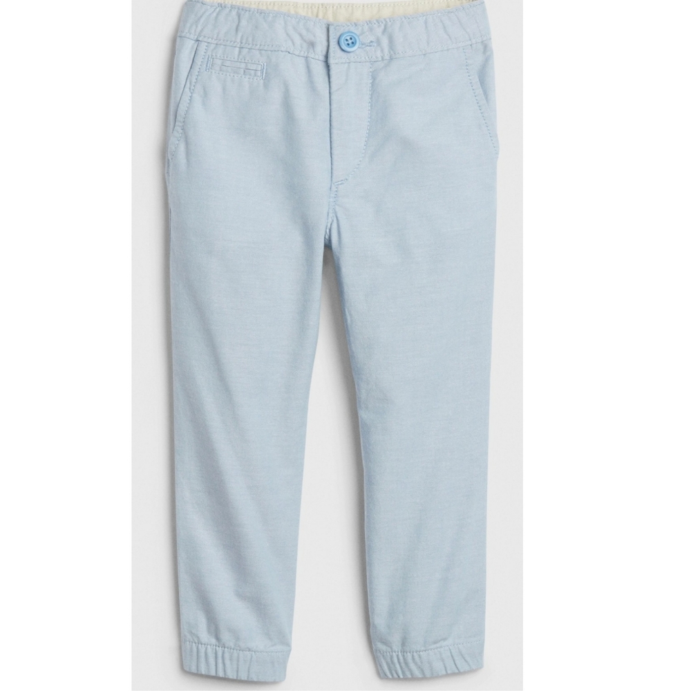 NWT Gap Toddler Slim Twill Joggers blue 3T 3 years
